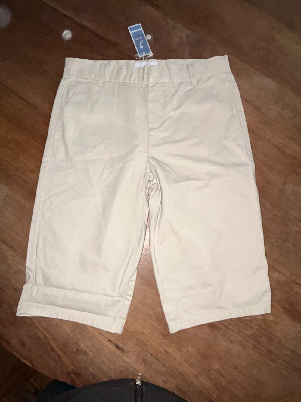 Jacadi Paris, NWT, Sz 12 Bermuda Shorts, Beige, 152cm, Cotton
